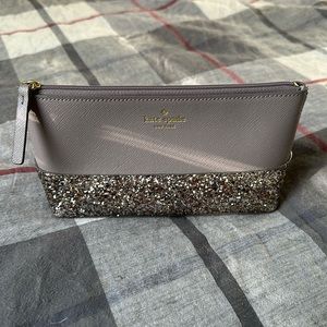 Kate Spade Glitter Cosmetic Case